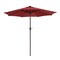 Villacera 9-Foot LED Outdoor Patio Umbrella with Solar Lights, Red 83-OUT5423 - alternate 2